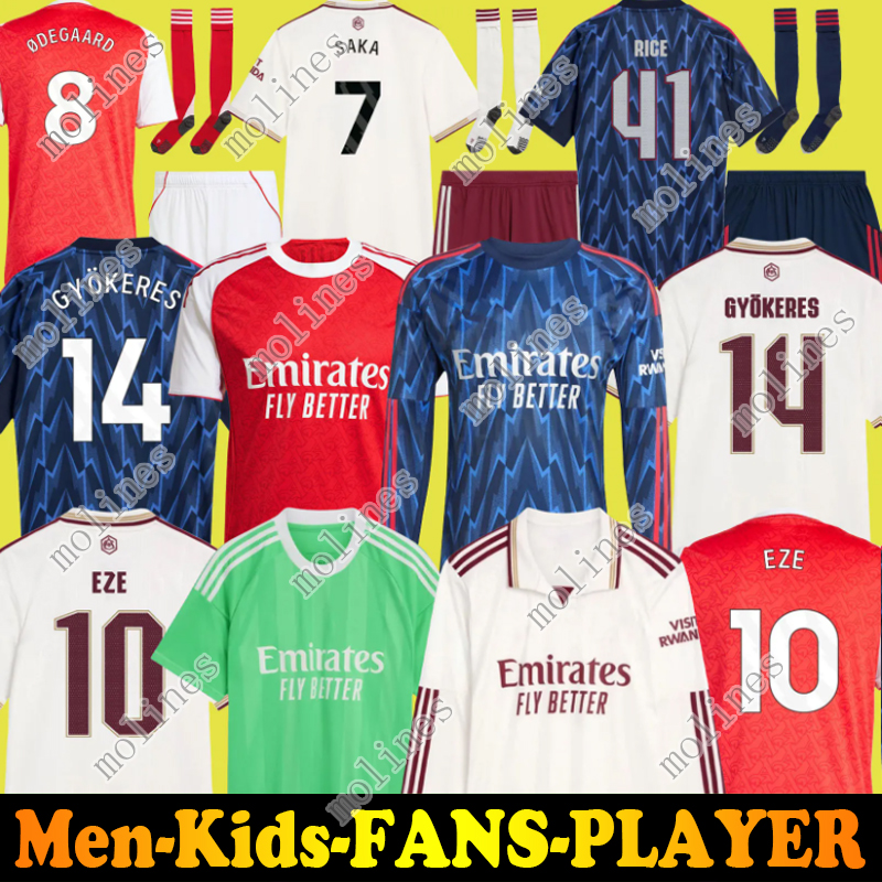 Nwaneri SALIBA RICE HAVERTZ 25 26 SAKA soccer jerseys 2025 football shirt Men Kids kit ODEGAARD ZUBIMENDI Lewis Skelly RAYA Women RUSS0 MADUEKE Gyokeres 14