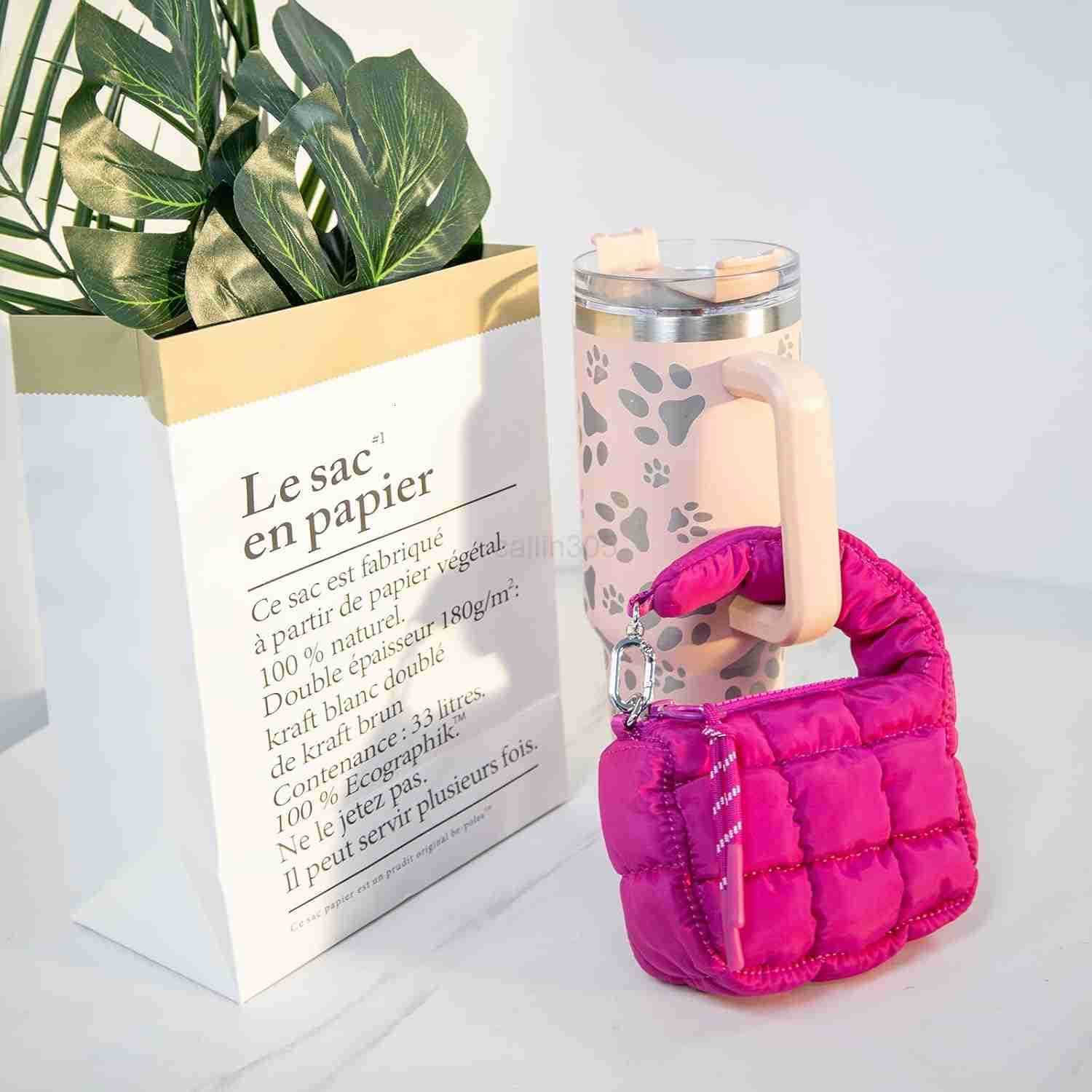 Quilted Wristlet Bag for Women Puffer HandbagsEvening BagsCharm Lipstick BagCute bag Charm for Gift Z25909