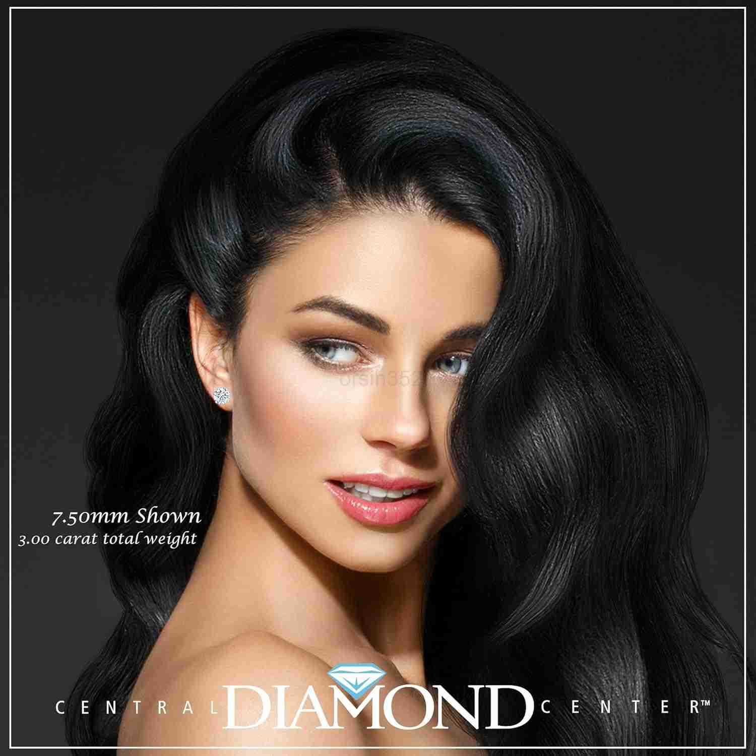 14K Solid Gold Post Silver Simulated Diamond Stud Earringscubic zirconia earrings studs 30ct to 800ctW250909