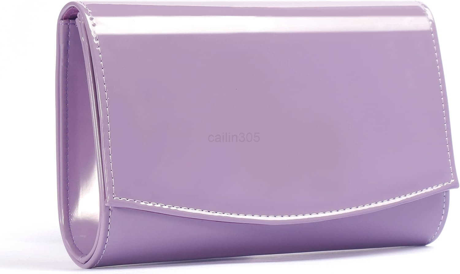 Women Patent Leather Wallets Fashion Clutch Purses Evening Bag Handbag Solid Color Z25909