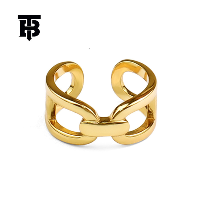 TB BHULAMTE Free Shipping New Designer Accessories Classic Fashion Cross Metal Texture Ring Creative Hip-hop Women's Open Index Finger Ring Light