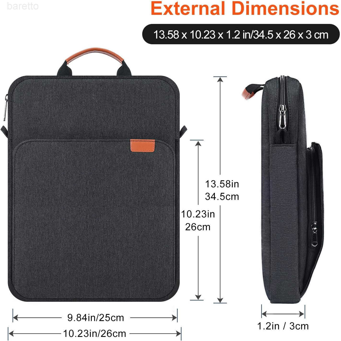 Inch Tablet Sleeve Case for 146 Samsung Galaxy Tab S9 S8 Ultra iPad Pro 13 129Air M2 M3MacBook Air 13MacBook Pro 14 M4 M3 Laptop Shoulder BagSurface P