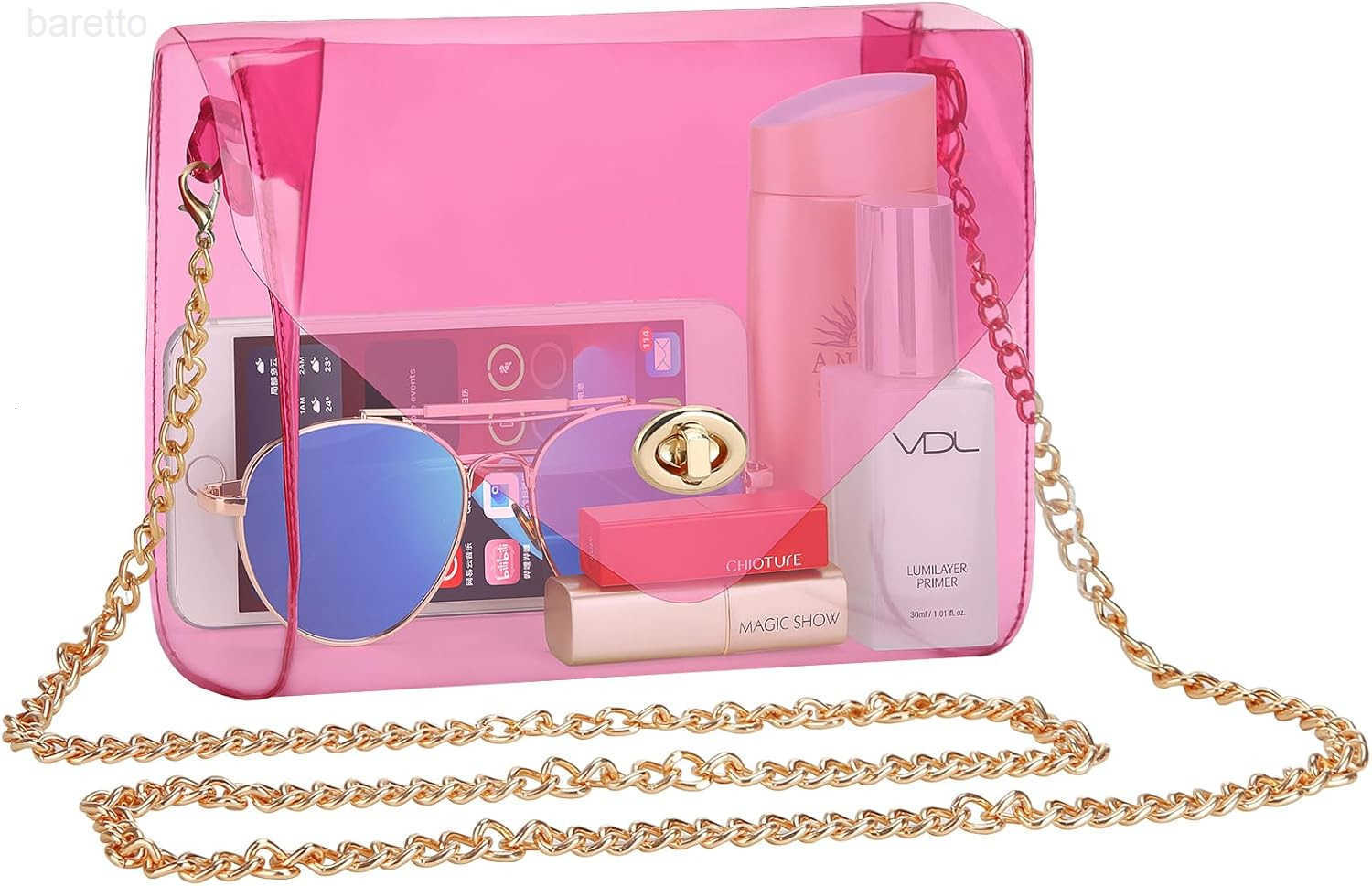 Clear Purse for Women Clear Bag Stadium Approved See Through Clear Handbag for Concerts Sports Events Z250909