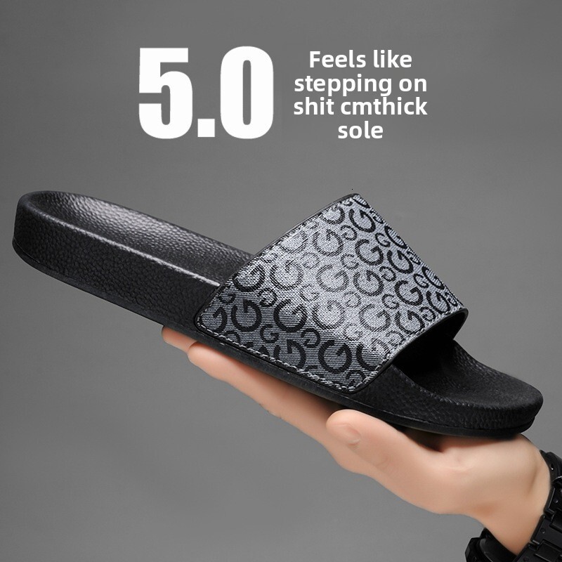 Free Shipping design Slippers for Men Big Size Luxury Soft Comfortable Outdoor Beach Shoes