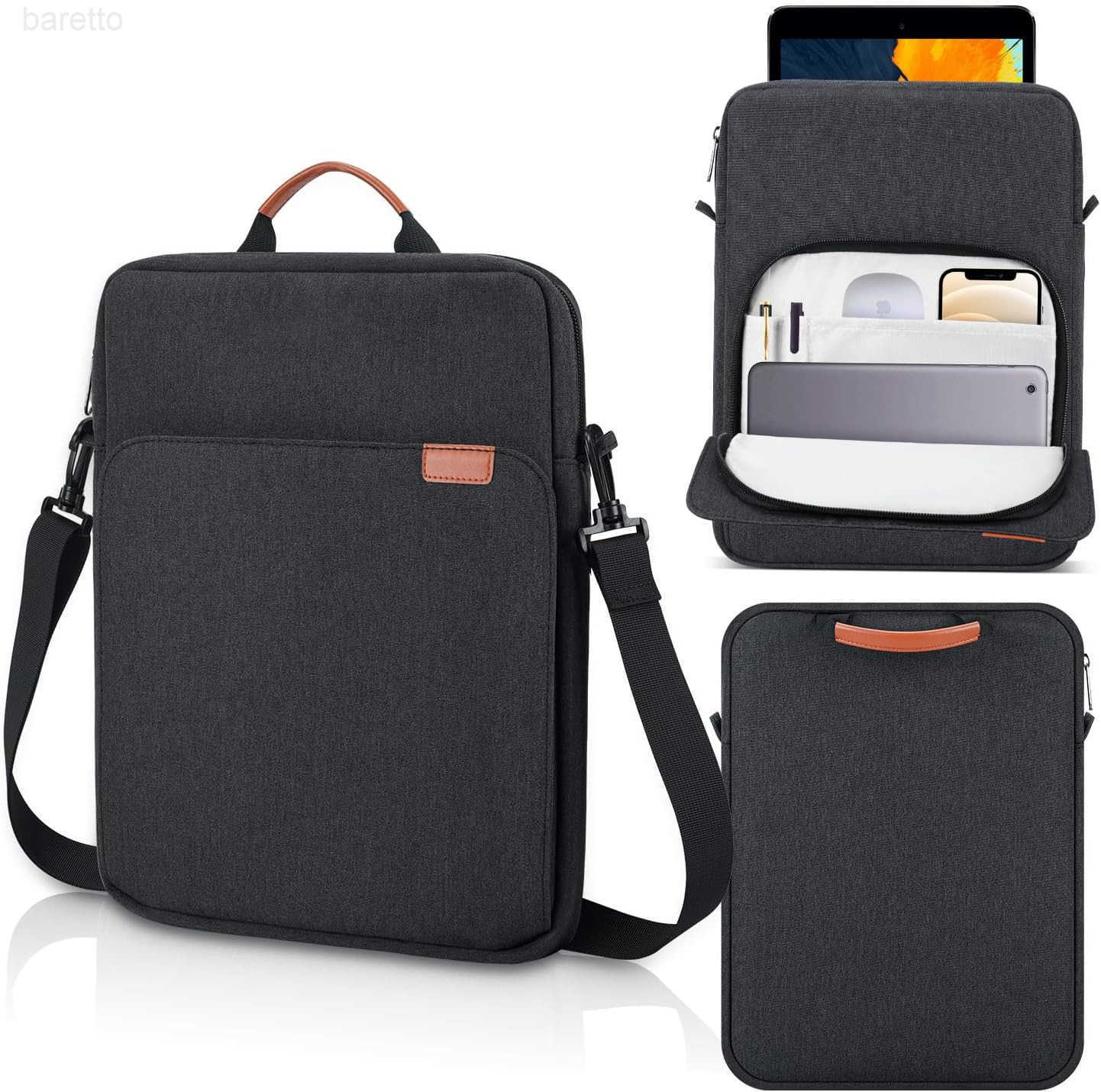 Inch Tablet Sleeve Case for 146 Samsung Galaxy Tab S9 S8 Ultra iPad Pro 13 129Air M2 M3MacBook Air 13MacBook Pro 14 M4 M3 Laptop Shoulder BagSurface P