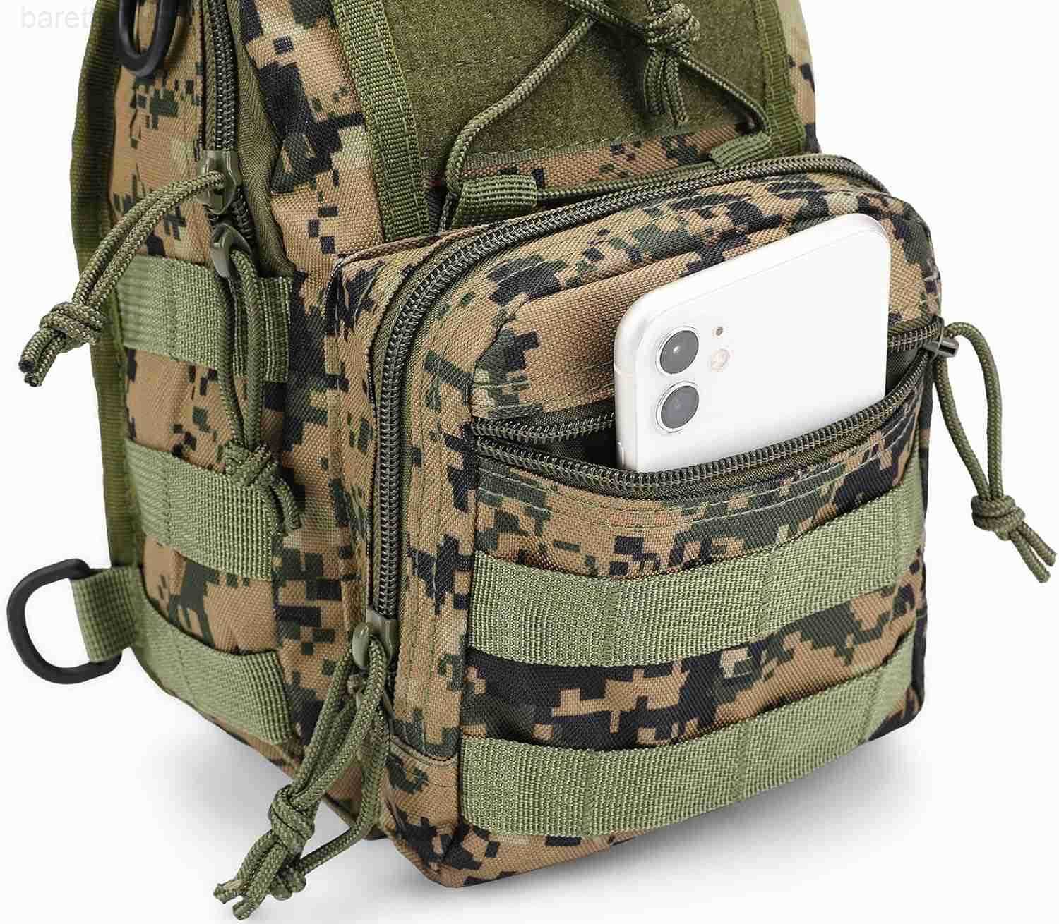 Hunting Backpack Waterproof Sling Shoulder Bag Small Carry Pouch Digital Jungle Camo Z250909