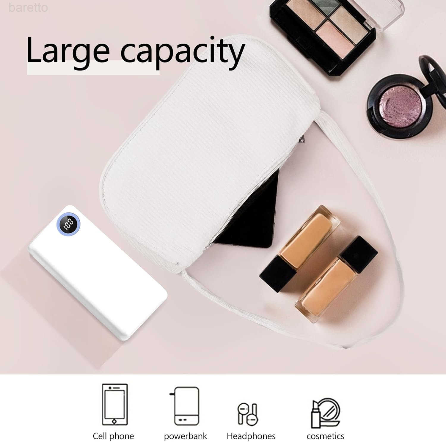 Shoulder Bag for Women Corduroy Small Handbag Shoulder Handbag with Zipper Stylish Womens Shoulder Purse white Z250909