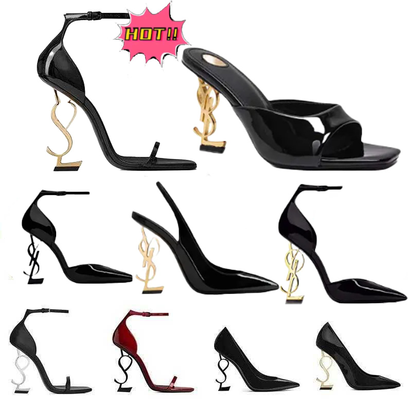 2025 Hot New Dress Shoes Free Shipping Classic Designer Shoes for Women Stiletto Heel Black Gold High-heeled Sandals for Ladies Party Wedding Office 0