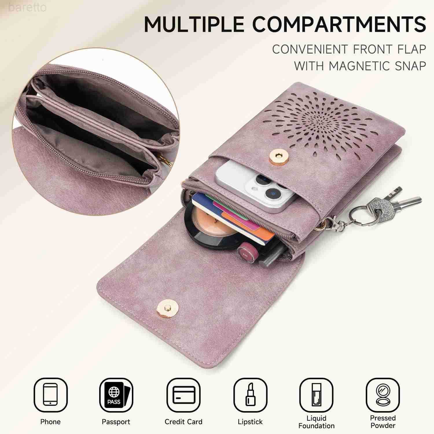Small Crossbody Bags for Women Trendy Leather Crossbody Phone Purses Handbags with Adjustable Strap Z250909