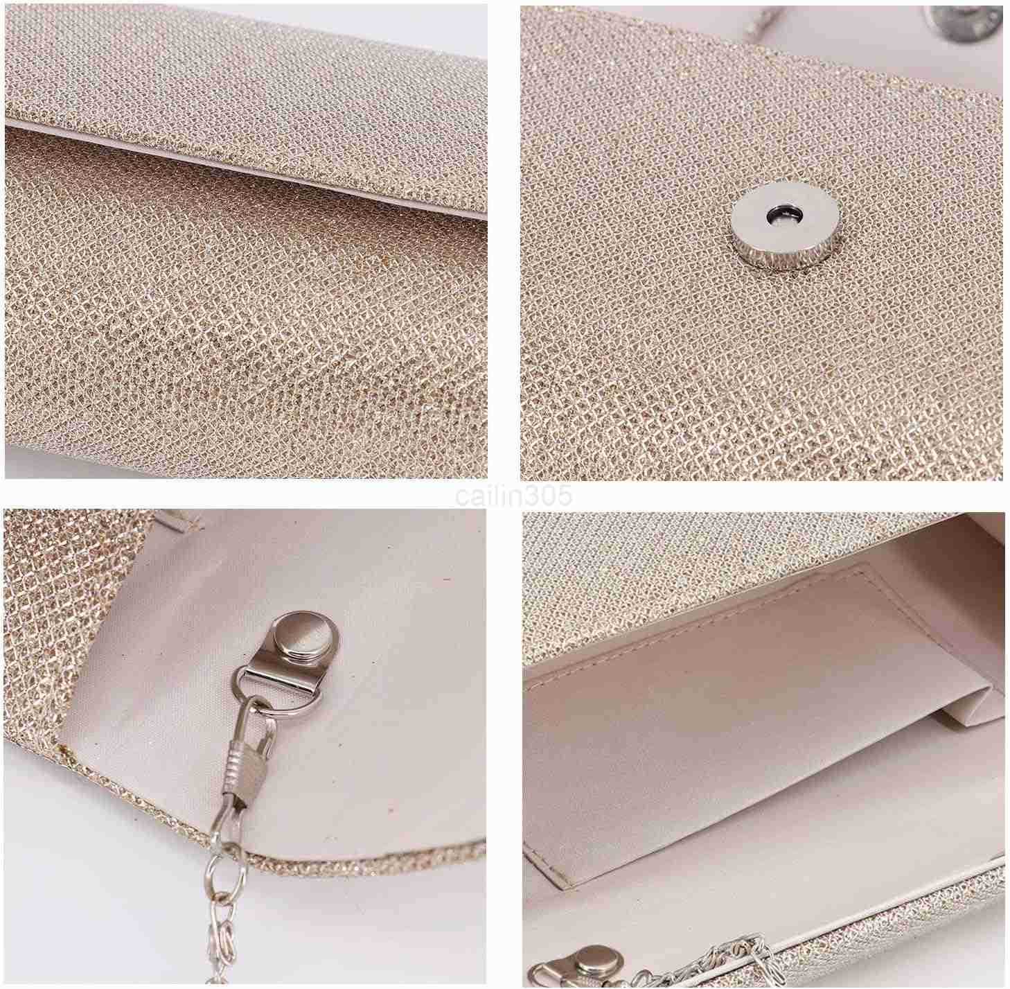 Flap Dazzling Small Clutch Bag Evening Bag With Detachable Chain Z25909