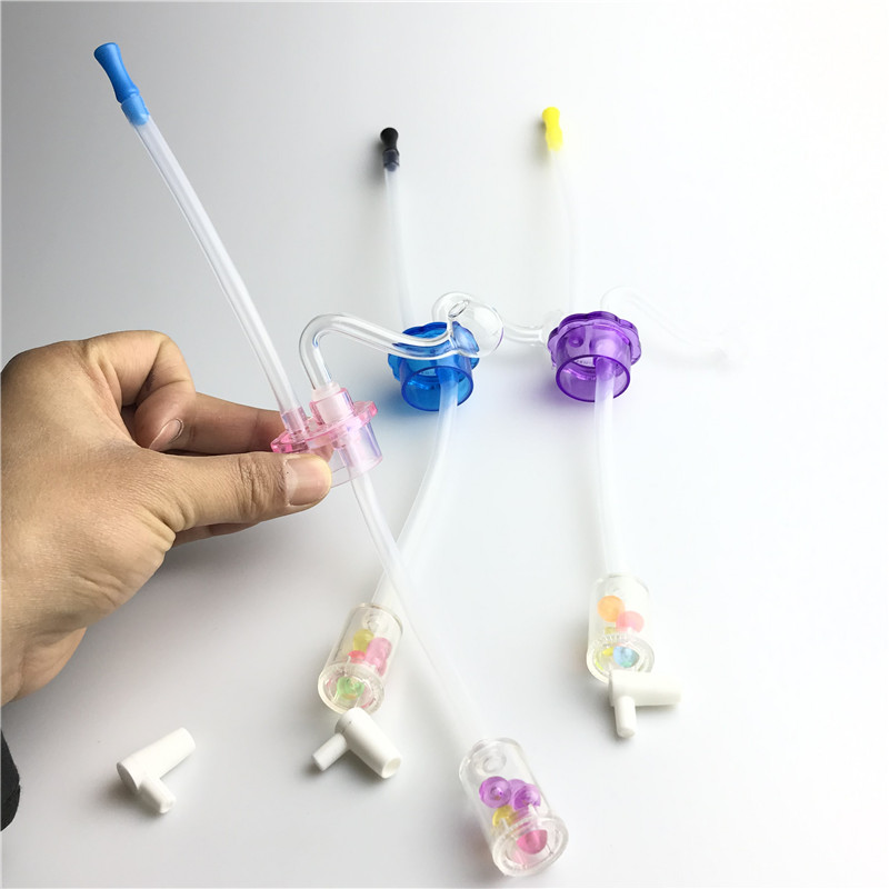 Goodsstore Oil Burner Bong Plastic bottle Suit with Smoking Mouth Glass Oil Burner Silencer Cost Performance Mute Water Bong DIY