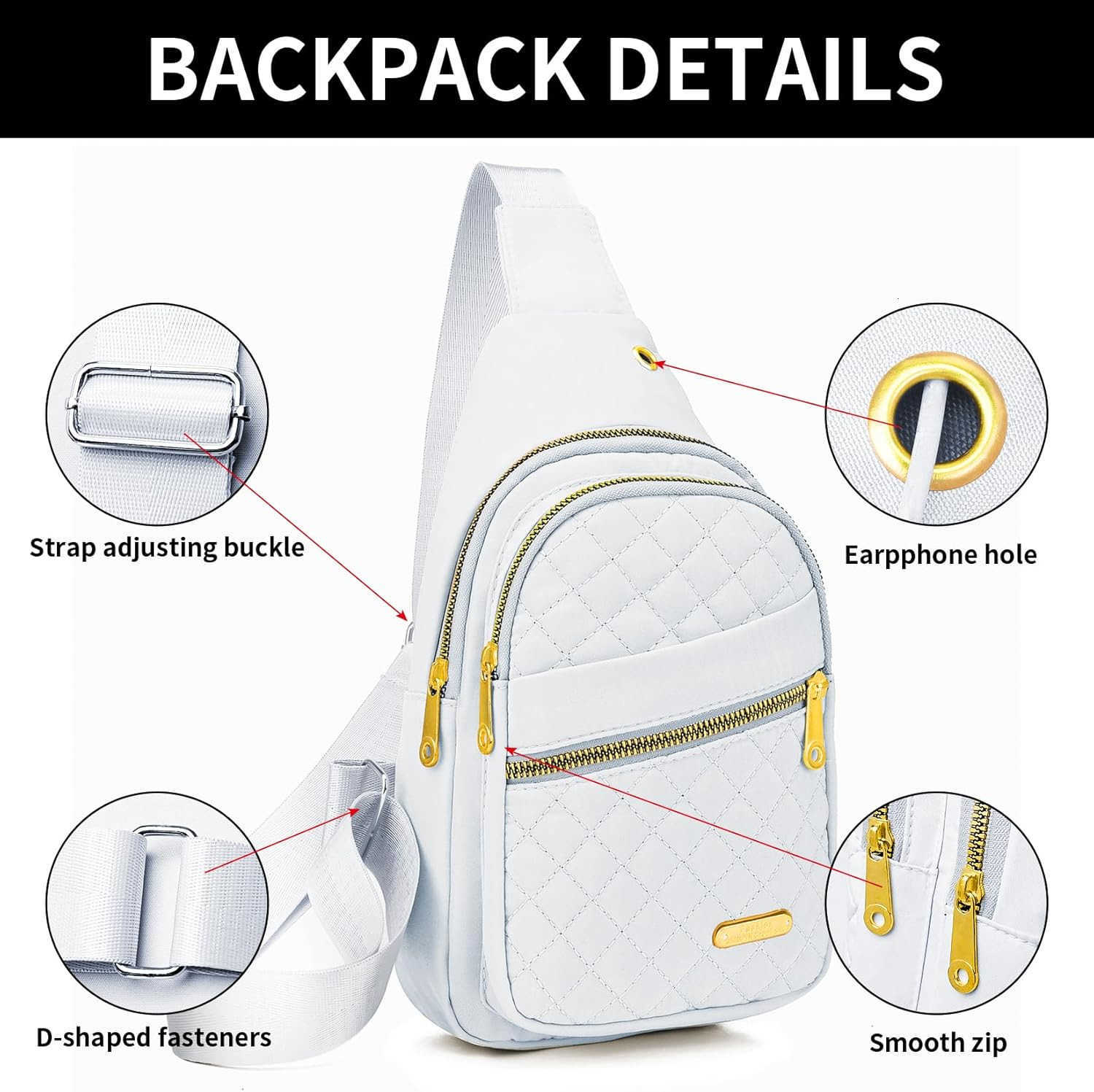 Sling Bag For Women Men Casual Crossbody Sling Backpack Z250909