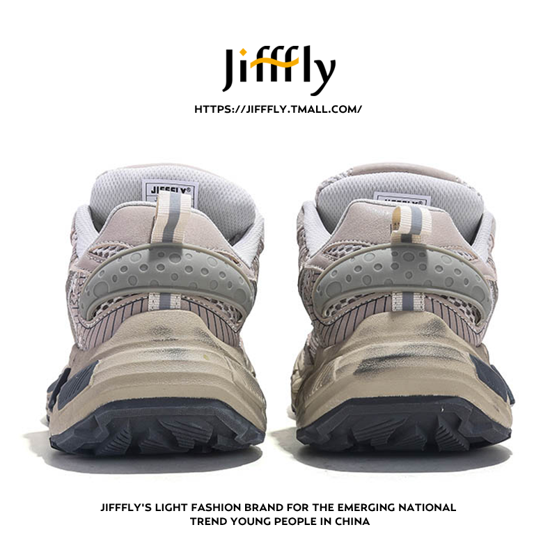 Jifffly free shipping designer shoes men's autumn winter new versatile trendy sneakers vintage sports couple comfortable casual shoes black brown