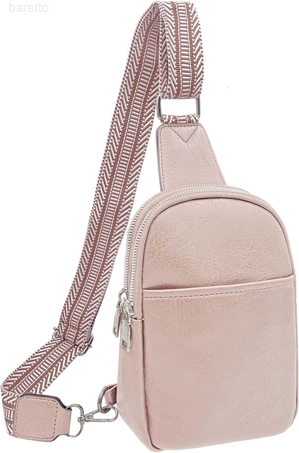 Sling Bag for Women Vegan Leather Crossbody Fanny Packs Chest Bags With Guitar Strap Z250909