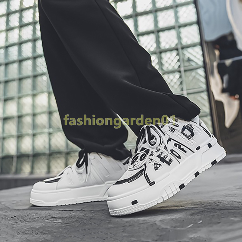 designer shoes sneakers womens mens shoes comfortable mesh breathable casual black white panda graffiti harajuku trainers size 36-44