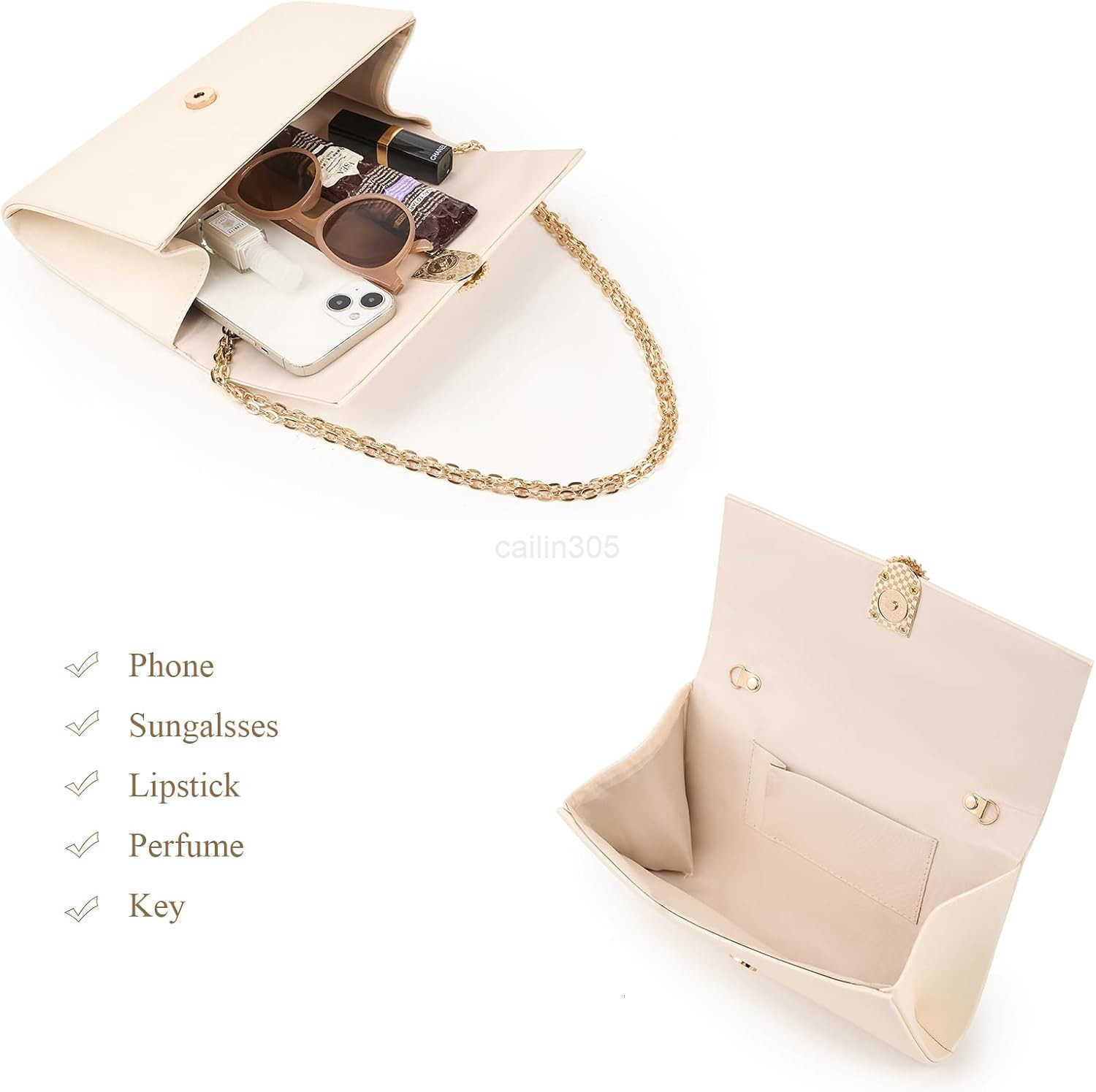 Women Clutch Handbag Evening Shoulder Crossbody Purse Envelope Evening Bag Z25910