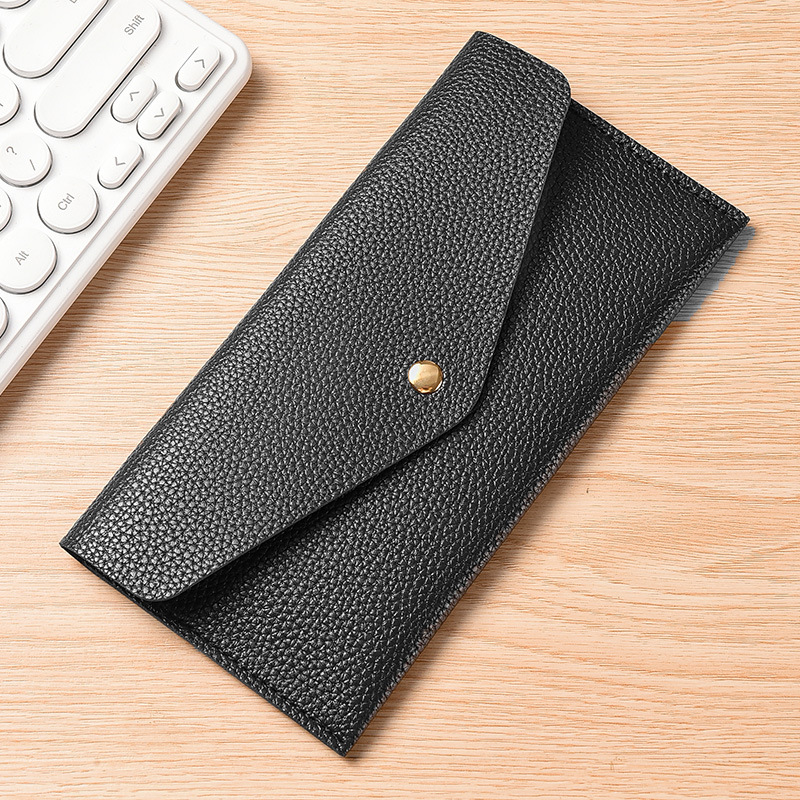 2025 New Women's Long Wallet Ultra Thin Soft Leather Clutch with Phone Pocket High Capacity Card Holder