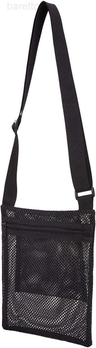 Heavy Duty SemiTransparent Mesh Purse See Through Mesh Crossbody Bag Z250909