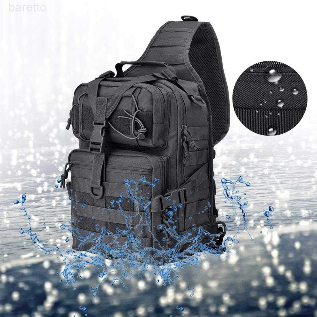 Tactical Sling Bag Pack Military Rover Shoulder Backpack EDC Assault Range Bag WaterResistant Z250909