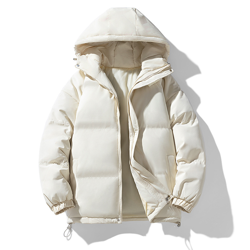 Free shipping designer classic solid color cotton jacket for men and women new autumn and winter fashion loose and thick casual couple cotton jacket