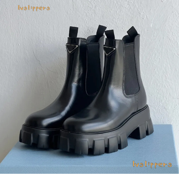 2025 Boots Designer Boots Luxury Boots Womens Boots Martin Motorcle Calf Leather Black Inverte Fashin New Size 3541 binhf265