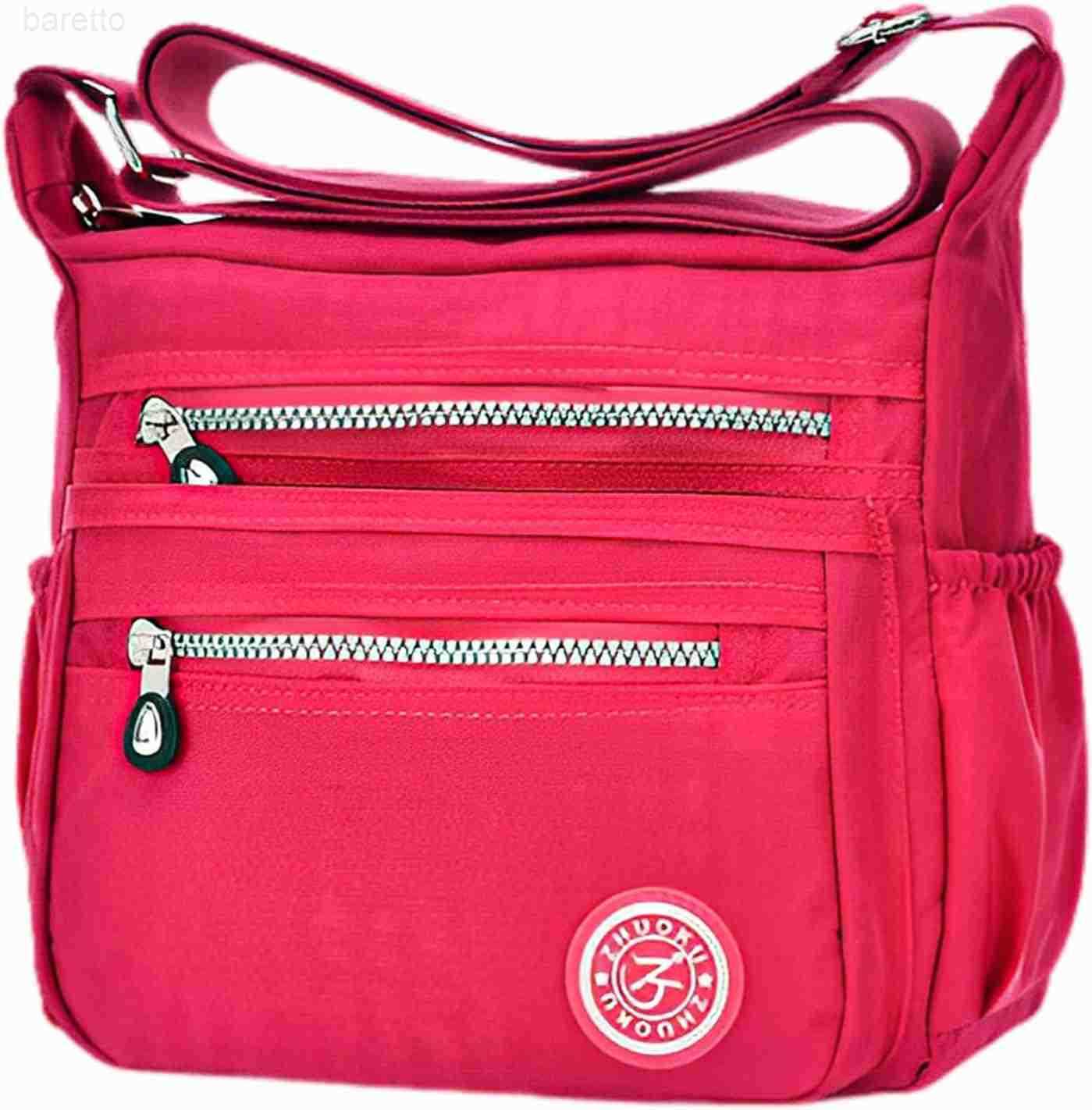 Womens Waterproof Nylon Casual Crossbody Shoulder Messenger Bag Travel Purse Handbag with Multi Pocket Z250909