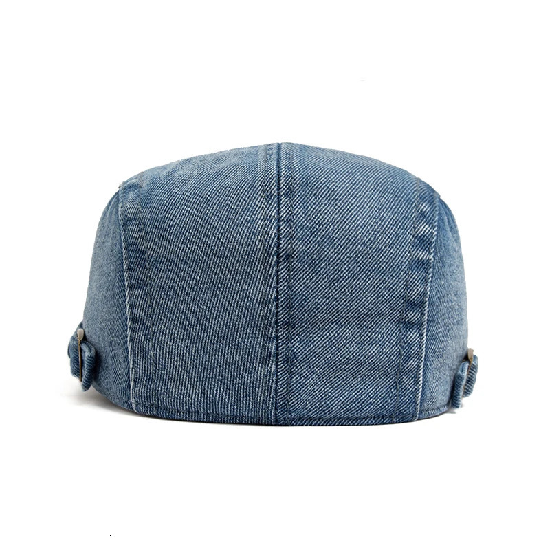 Denim Cotton Beret Men Vintage sboy Cap Spring Autumn Casual Women Visor Fashion Cool Flat Hat Adjustable Berets 250905