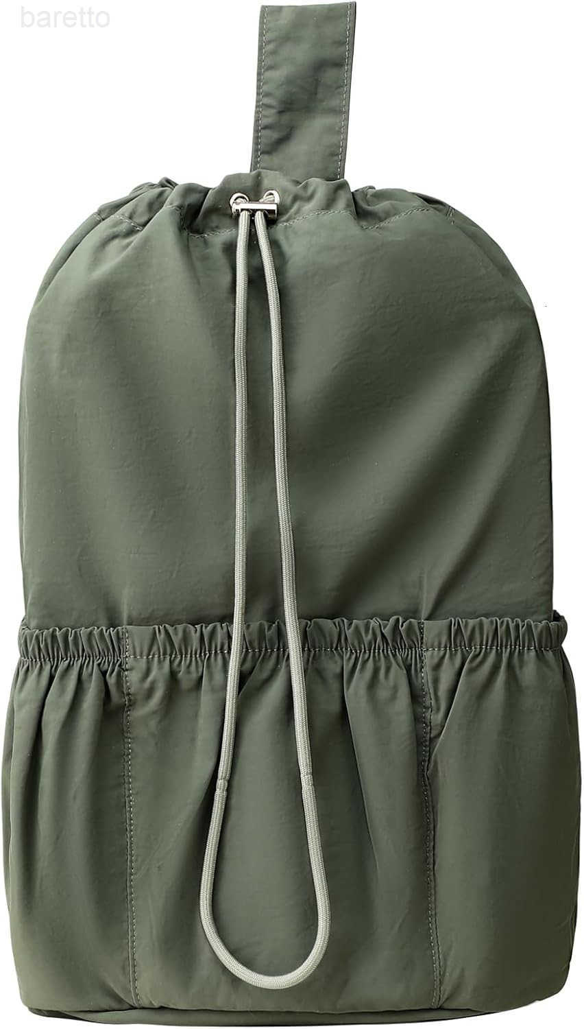 Single Shoulder Bag Drawstring Sling Backpack for Men Women Trendy Crossbody Bag Casual Urban DaypackGreen Z250909