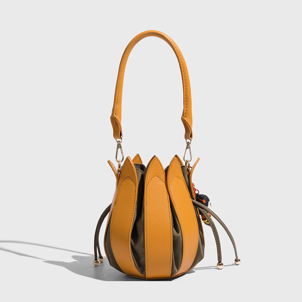 New Cross border Nezha Lotus Bag Luxury leisure Bag Pumpkin Bag Color blocked Handbag Designer Bag Crossbody Bag Shoulder Bag