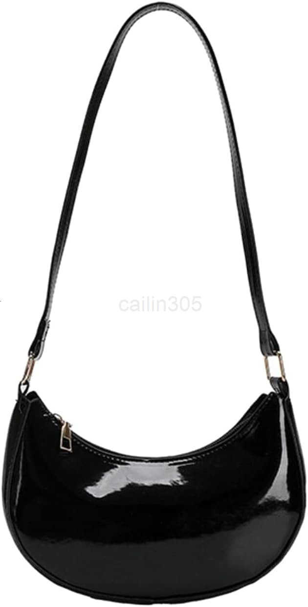 Leather Evening Purse Shiny Clutch MINI Hobos Armpit Shoulder Bag Z25909