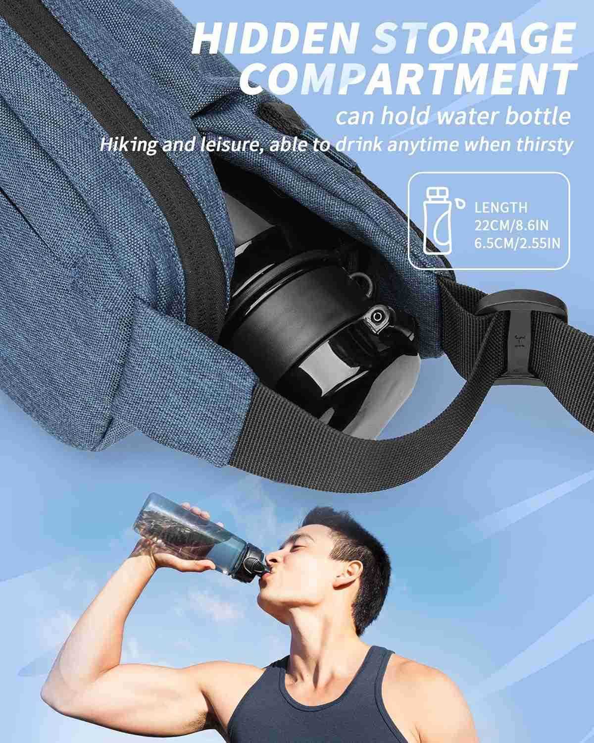 Pack For WomenCrossbody Sling Bags For WomenWaist Packs For MenBelt Bags Travel Fanny PackCasual Daypack Shoulder Bag Running Tactical Man Purse Z2509