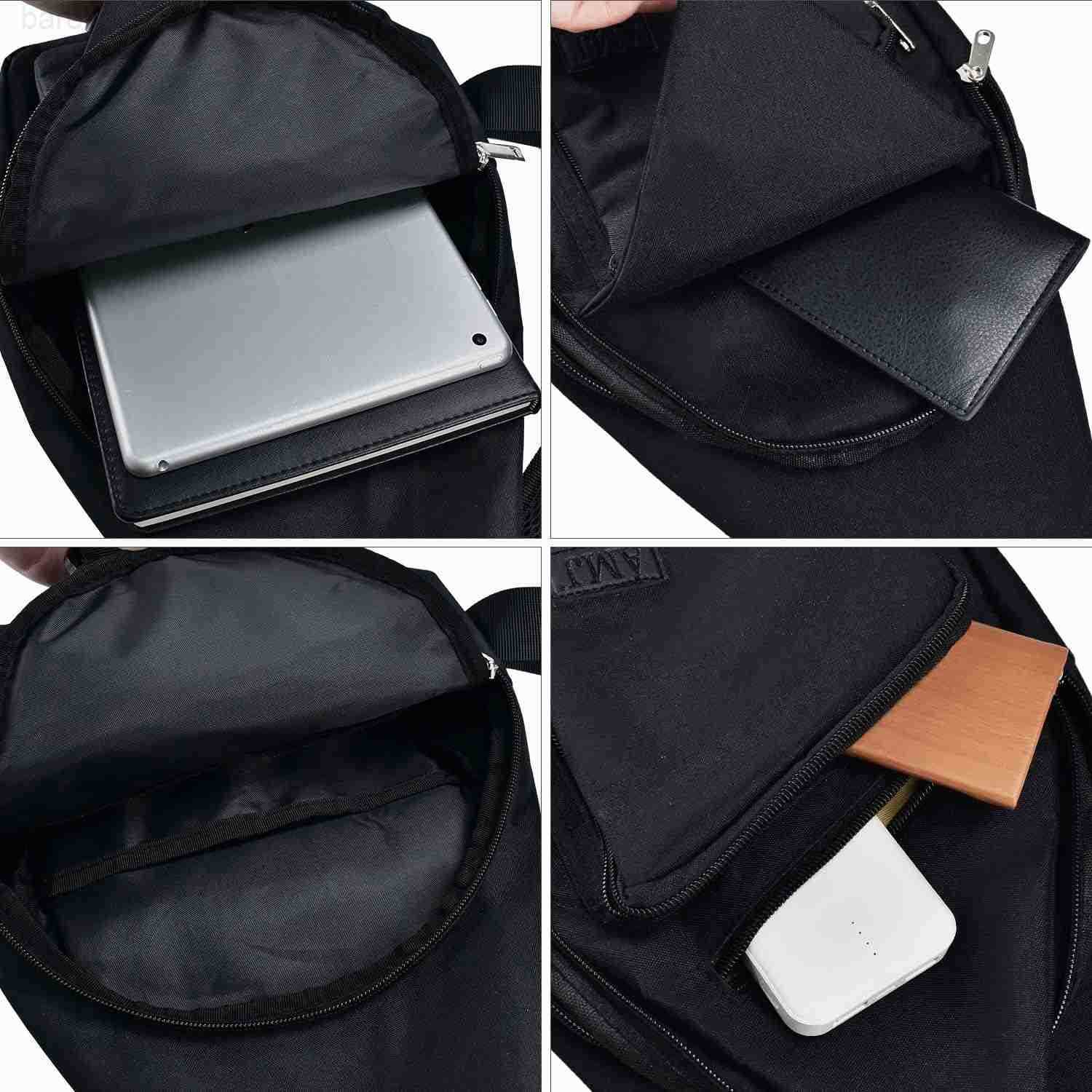 Crossbody Sling Bag Men Women Casual Shoulder Backpack Chest Daypack Satchel for Hiking Travel Z250909
