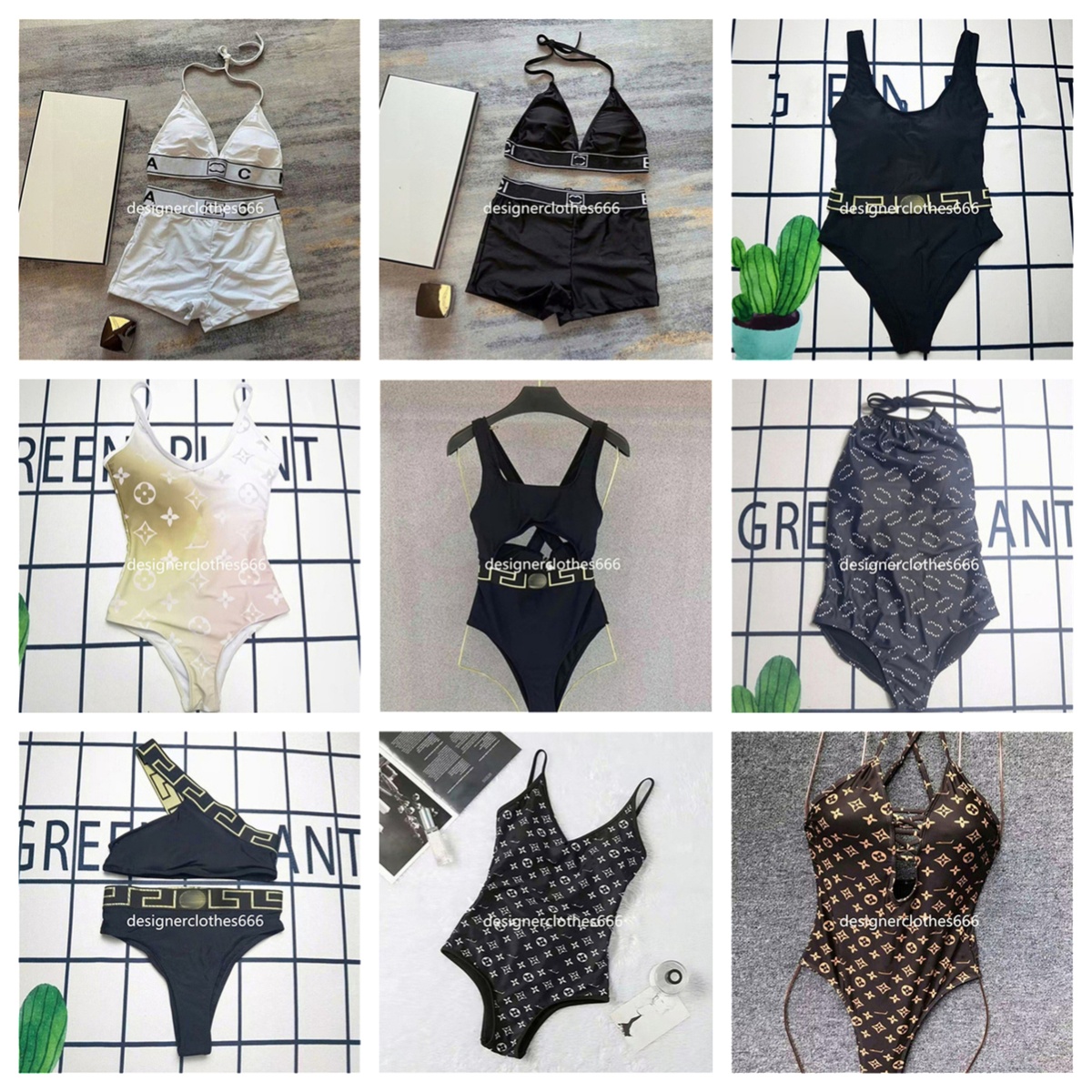 2025 New brand summer bikini designer high quality women's swimwear Sexy one-piece swimsuit two-piece set s-xl A23