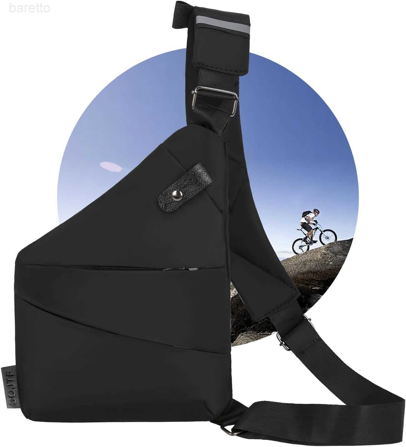 Holster Crossbody Chest Bag Waterproof Lightweight AntiTheftDesign for Travel Hiking Running Gym Z250909