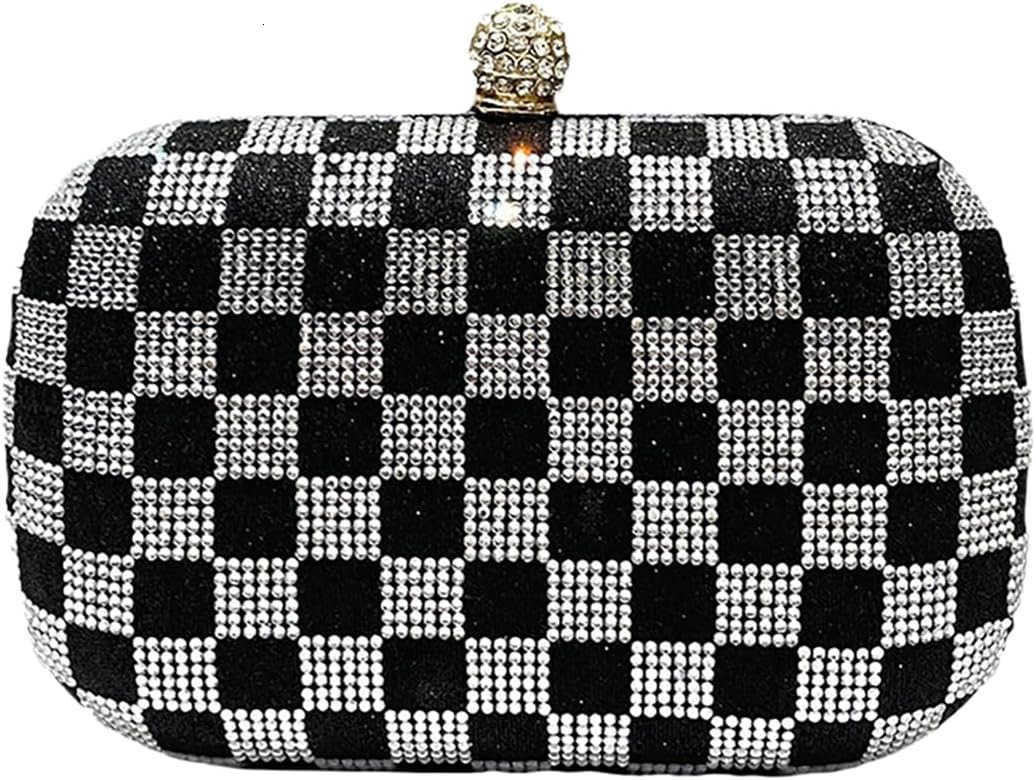 Women Glitter Clutch Purses Rhinestone Evening Bag Elegant Formal Handbag Crystal Crossboby Bag for Wedding Party Z25909