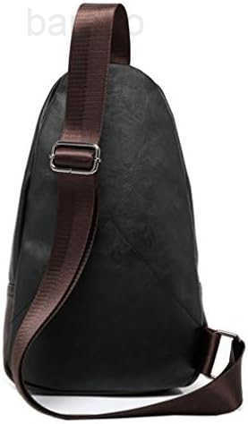 Leather Sling Bag Crossbody Backpack for Men Women Travel Outdoor Camping Z250909