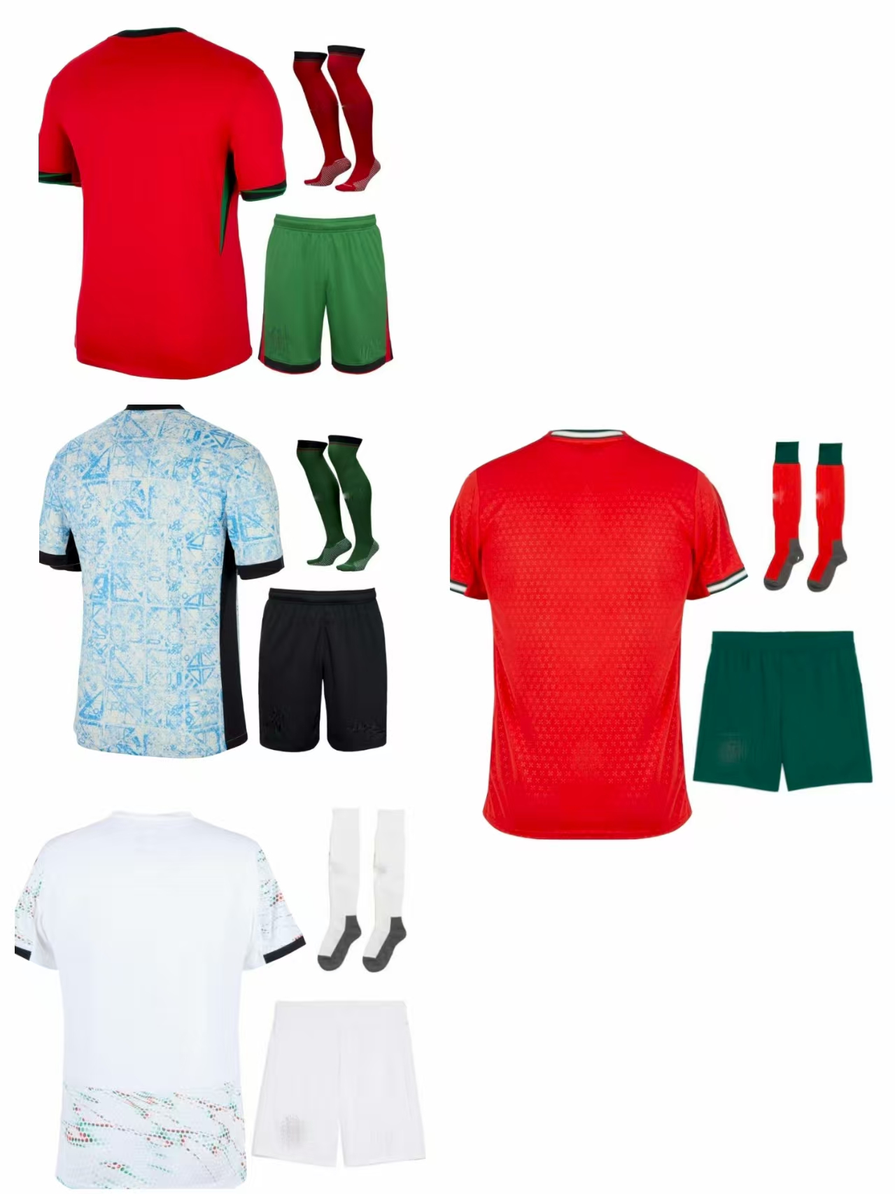 2526 New national team Portuguese uniforms, Ronaldo 7, 18, Neto 8, B. Fernandes adult football uniforms 9, Ramos No. 17, Leo children's sports ma
