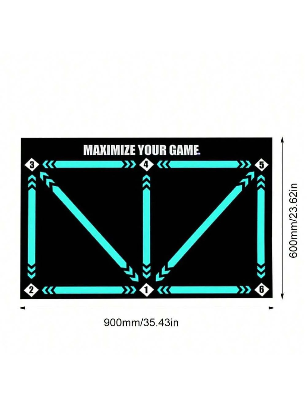 Soccer ball control training mat Stable and silent rubber base Digital Guidance Improve ball sense daily training 250909