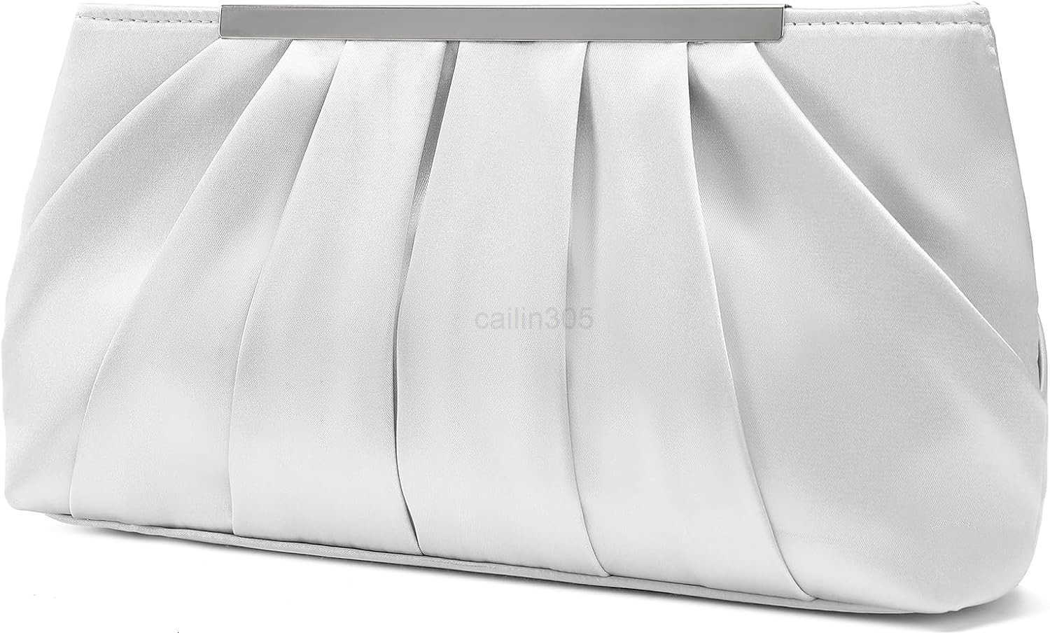 Purses for Women Evening Bag Elegant Pleated Satin Formal Handbag Simple Classy Purse Z25909