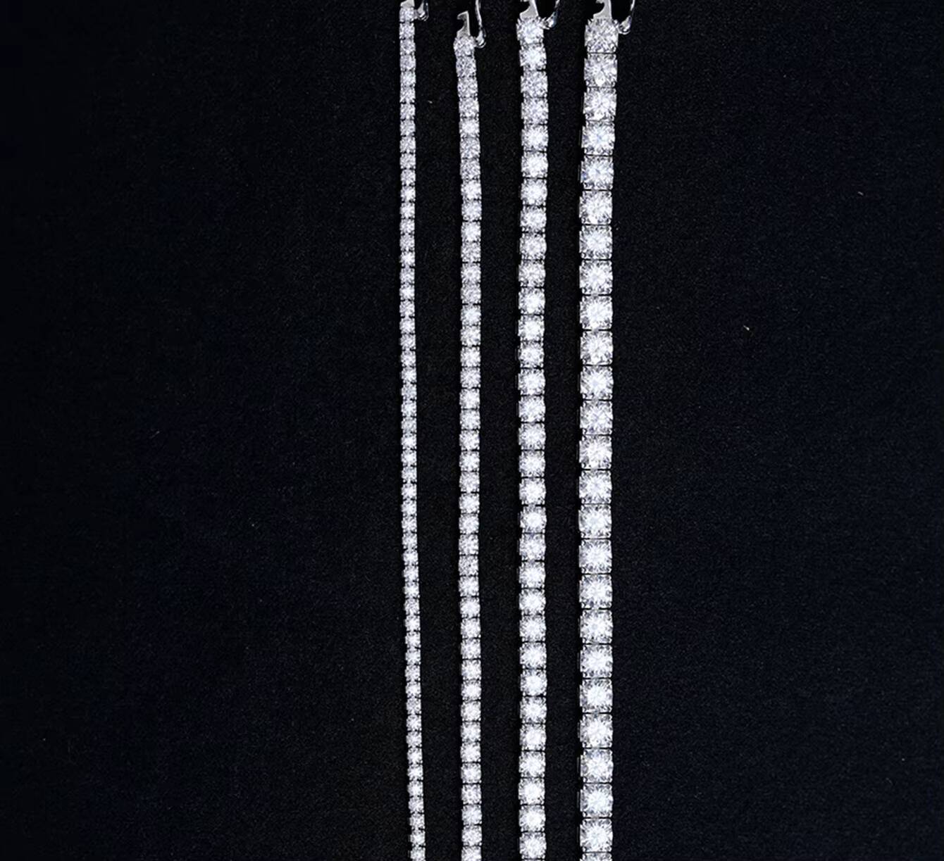 S925 Sterling Silver Moissanite Tennis Bracelet European and American Fashion Versatile Ins Style Highend Shining Jewelry