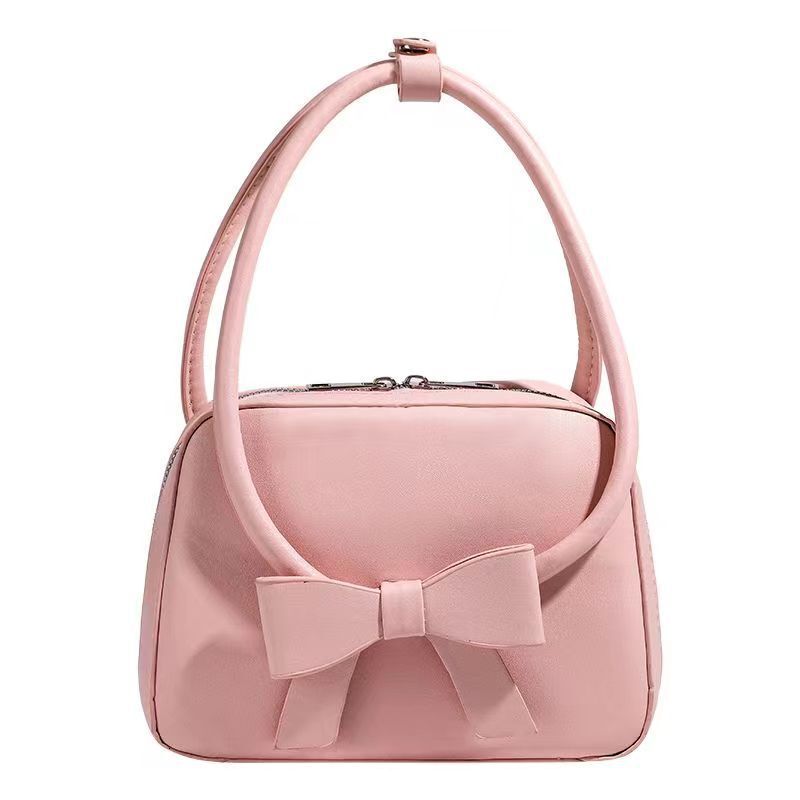 new sweet bow small leisure square bag luxury bag multifunctional solid color women s crossbody bag designer bag shoulder bag