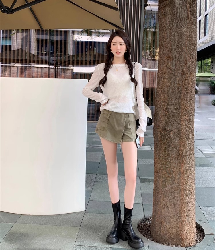 Chunky Heel Platform Fashion Women Martin Boots 2025 AW New Design Versatile Trendy Mid Calf Brown hot sale size 35-39