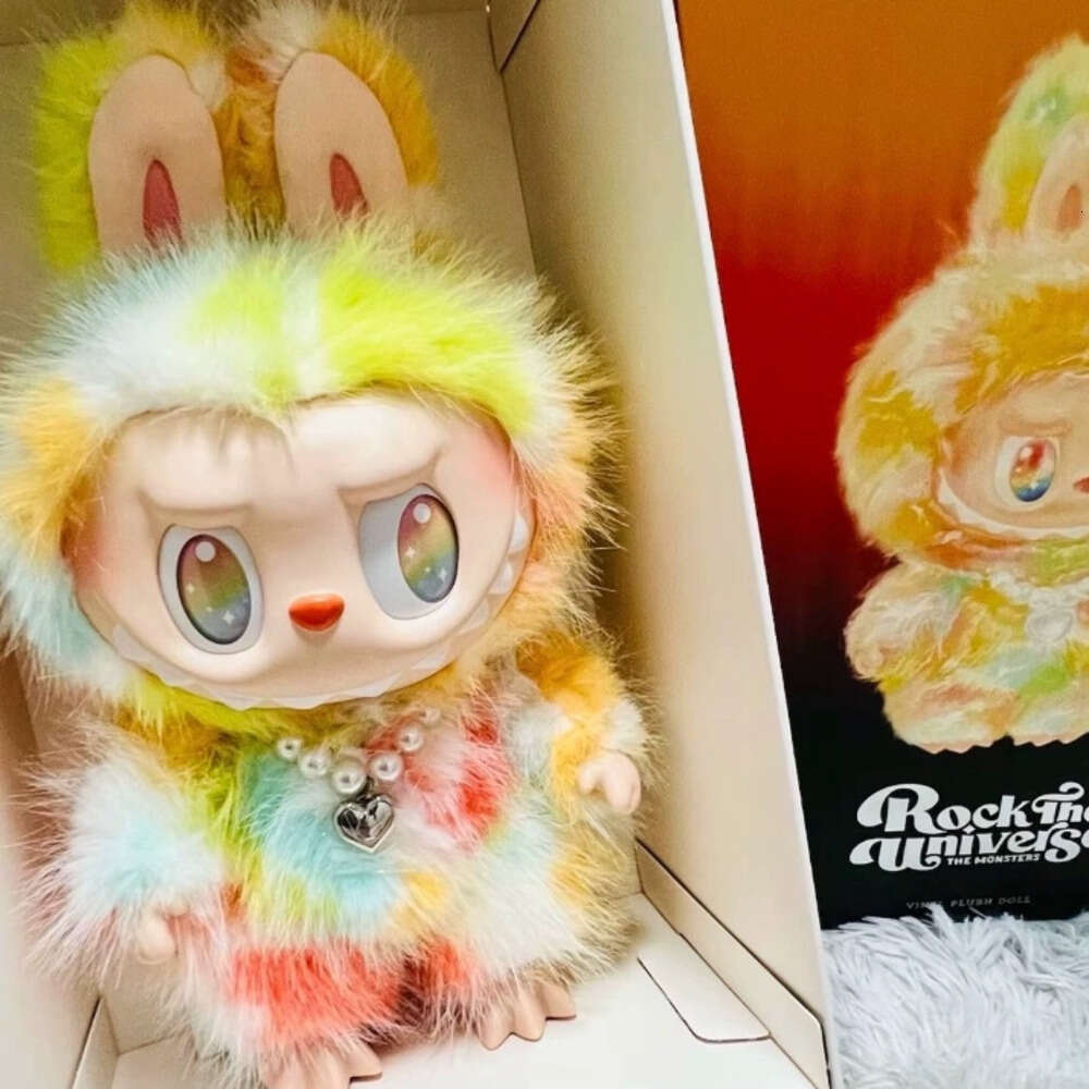 Authentic Original Monster Labubu Big Into Energy Series Rock Universe Cute Cotton Vinyl Plush Doll Gift