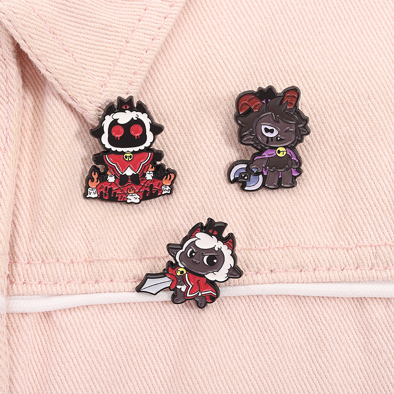 Anime pin Anime brooch cartoon enamel pin Halloween dark pin badge horror scary gothic japanese game tv movie film pin science fiction pins E70