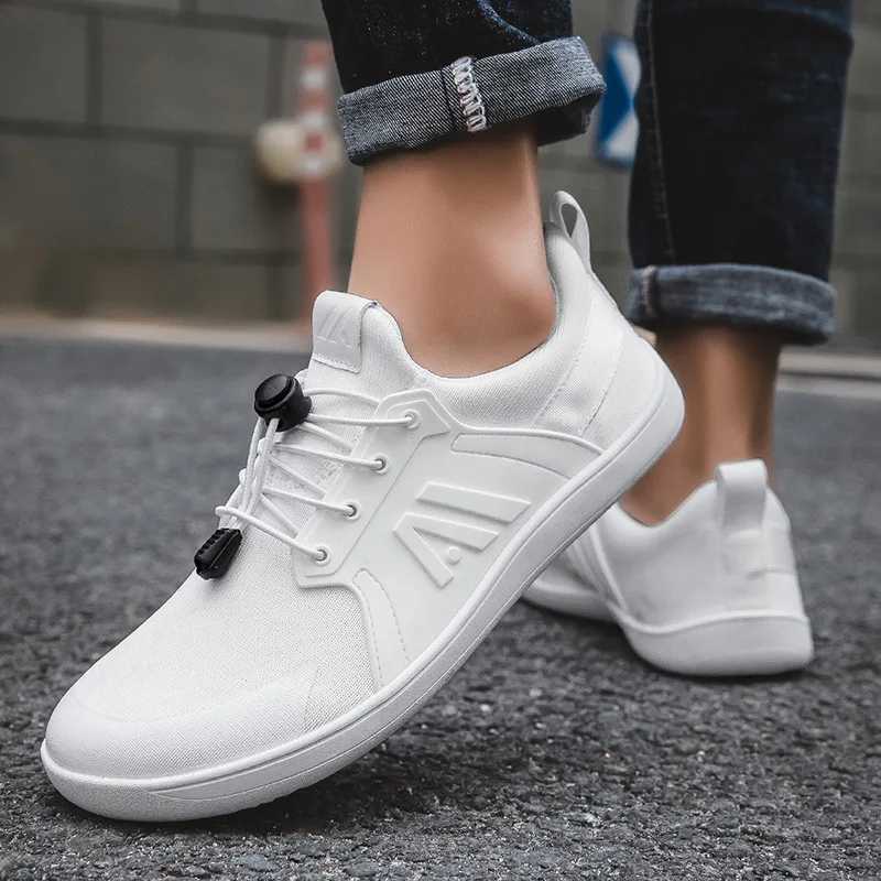 Blue Casual Sneakers Mens Wide Barefoot Shoes Breathable Mesh Men Toe Shoes Soft Zero Drop Minimalist Flats Wider Toe Sneakes L250908