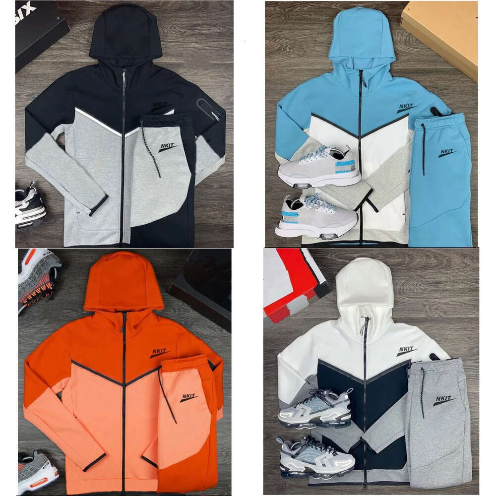 Hot sale Mens Tracksuits Designer Tech Fleece Men Hoodies pant sports Jogger suits zipper Thick sportswear sportsuit mens coats winter coat techfleece