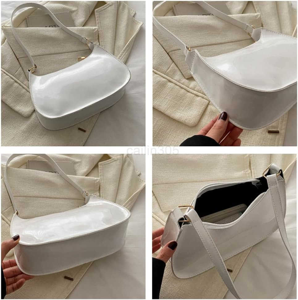 Leather Clutch Purse Shiny Evening Handbags for Women Armpit Shoulder Bag MINI Hobos Z25909