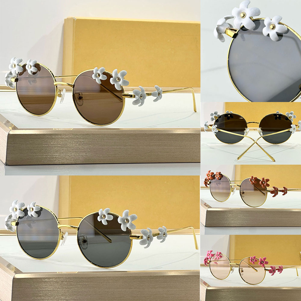 Daisy Field sunglasses designer womens oval shaped sunglasses LW40173U in alight metal new design with daisy glasses fashion style glasses Metal frame with box
