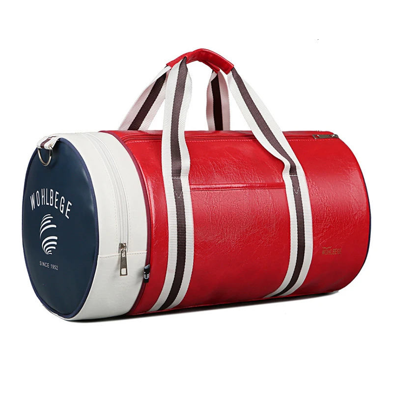 Gym Bag PU Leather Travel Duffle Men Sports Fitness Business Casual Lage Handbag Shoes Shoulder Weekend Outdoor w250908