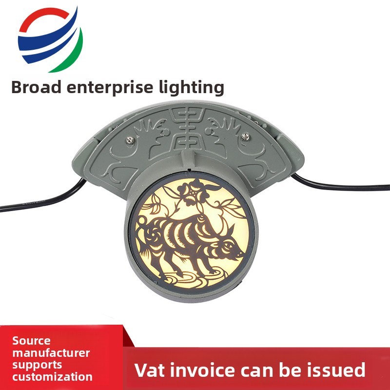 High - Quality LED Corrugated Roof Light, Die - cast Aluminum Body, with Creative Pattern Optical Glass Mask